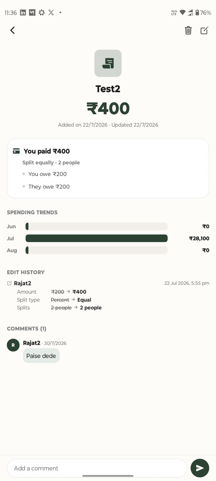 Expense Detail